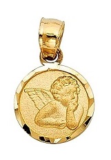 itsy-bitsy Guardian Angel gold baby charm